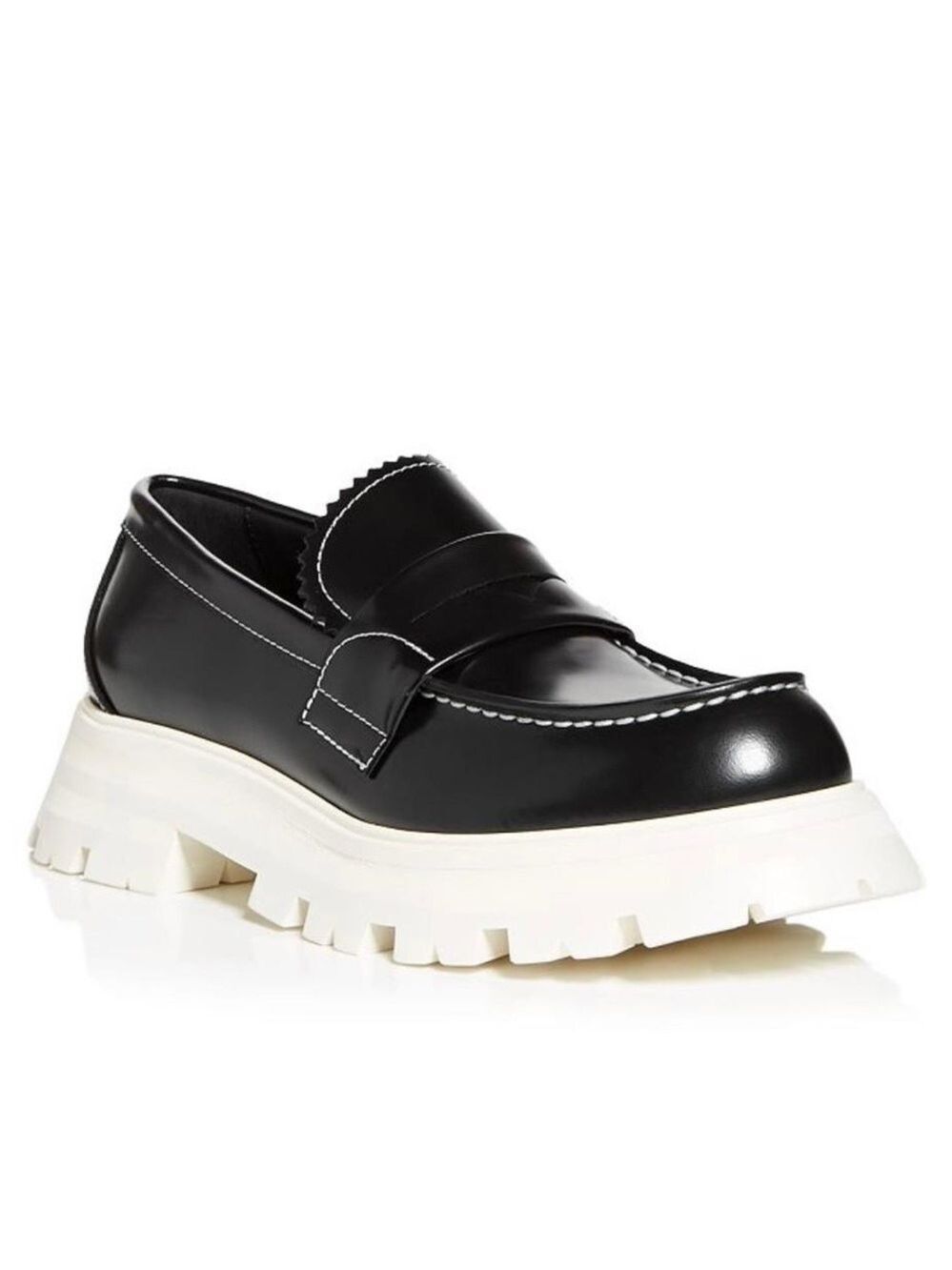 NIB Alexander McQueen Contrast Sole Leather Penny Loafer